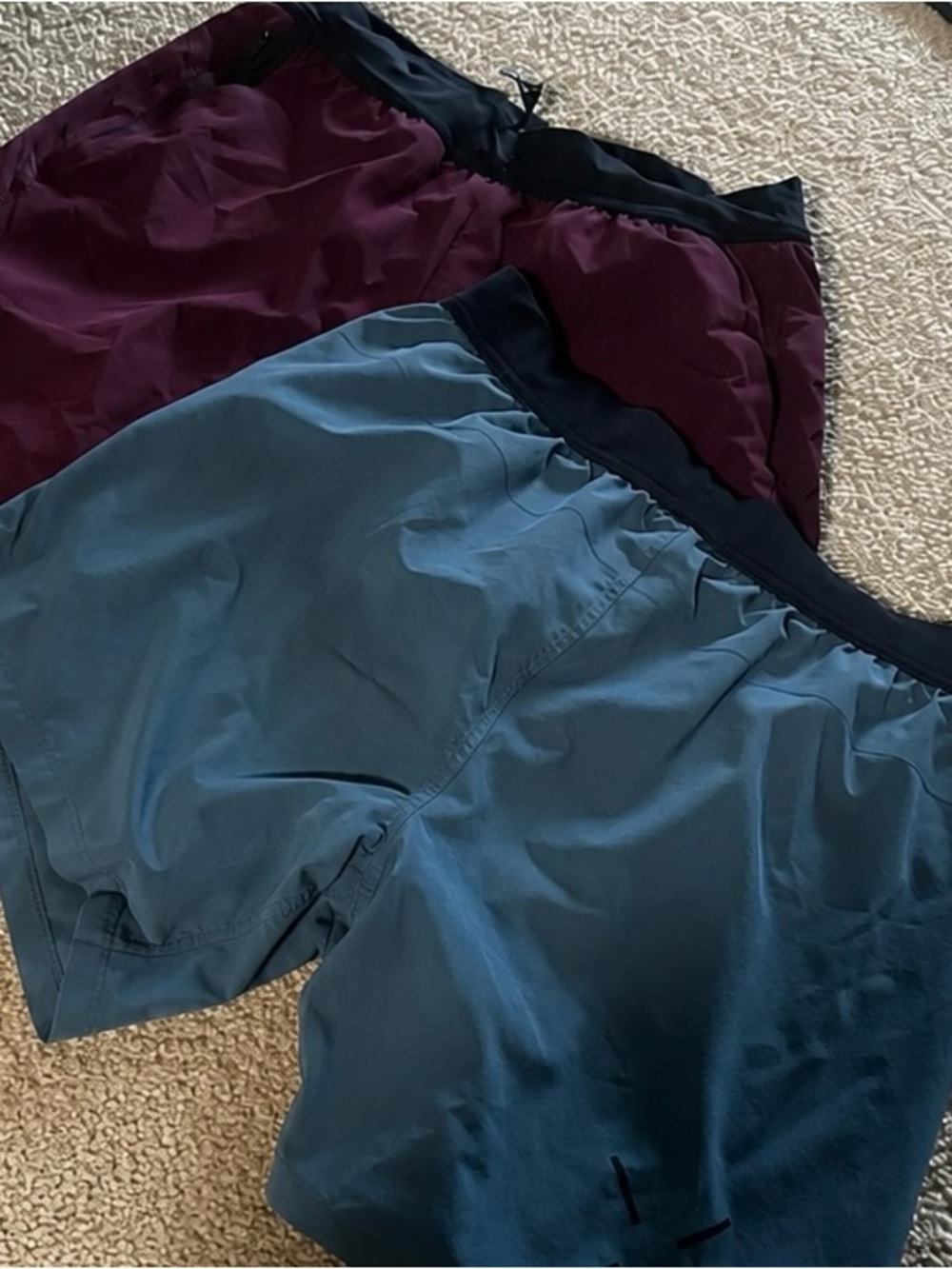 Men's Ten ThouseAthletic Shorts - Teal and Burgundy Pair Lined